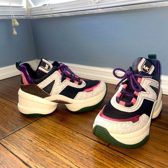 RARE Chunky y2k sneakers Michael Kors sneakers y2k style platform sneakers - Picture 11 of 11